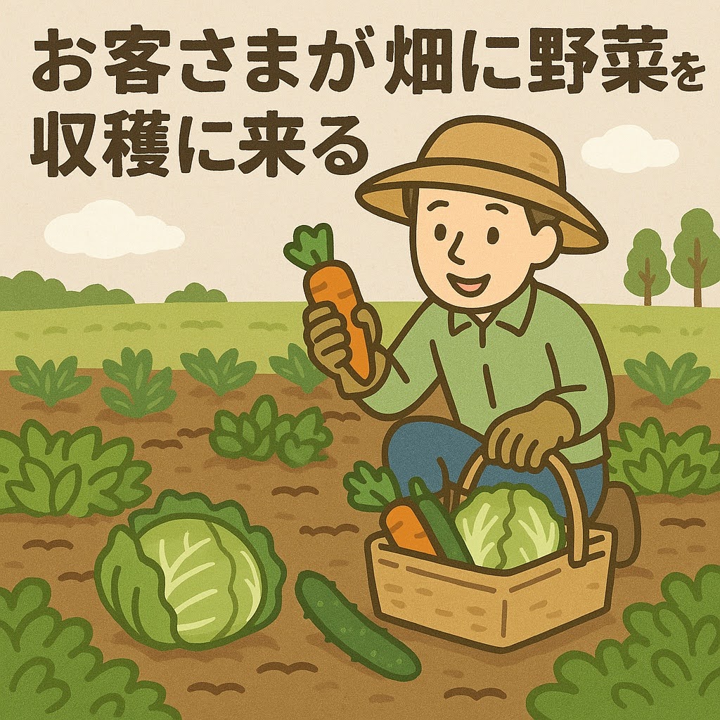 収穫販売の流れ