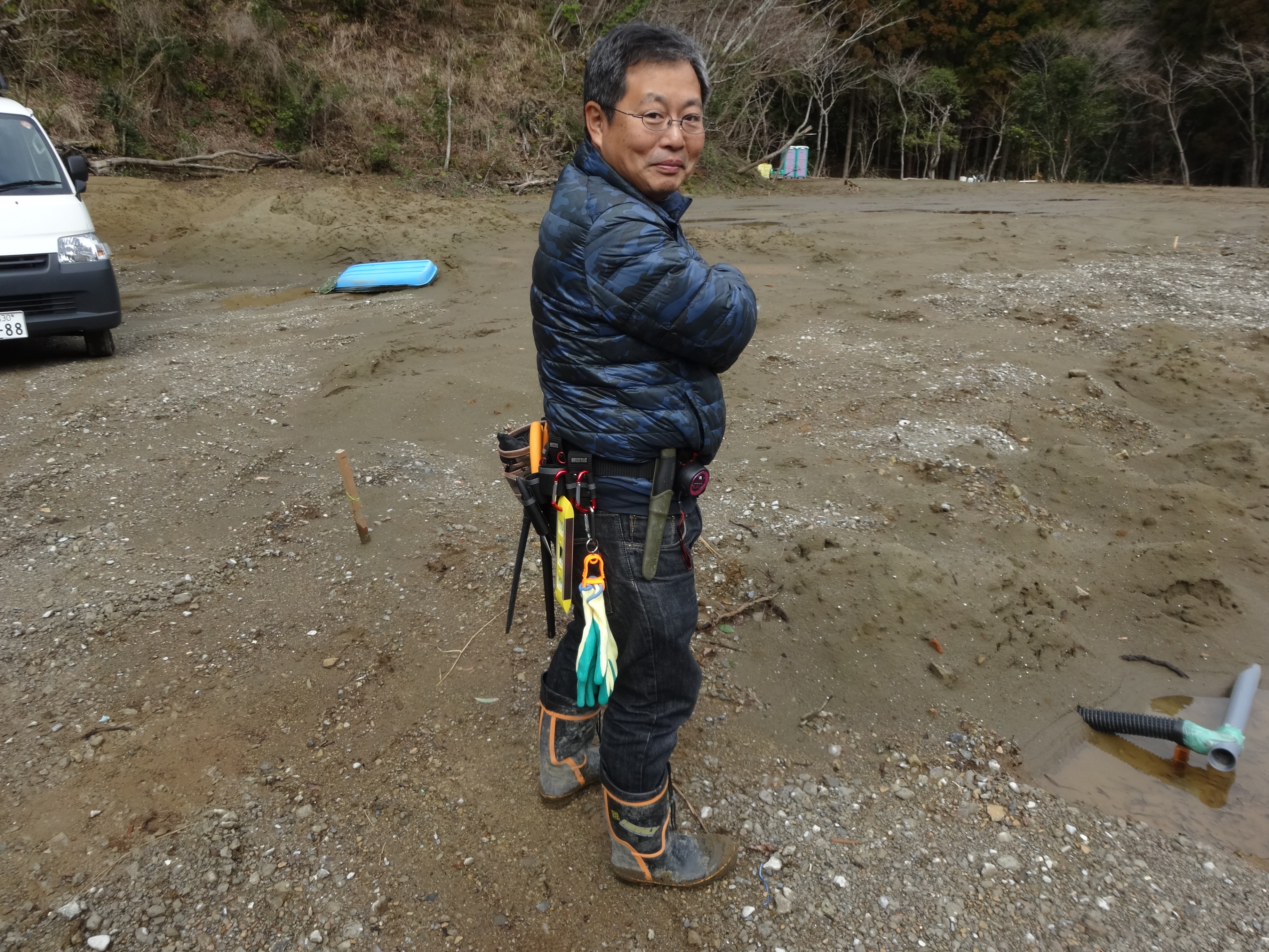 川辺をどうするか検討する